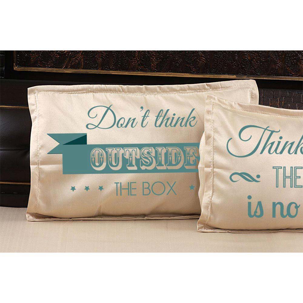 Dont-Think-Outside-The-Box-Think-There-is-No-Box-Quote-Bedsheet-Peach-Pillow