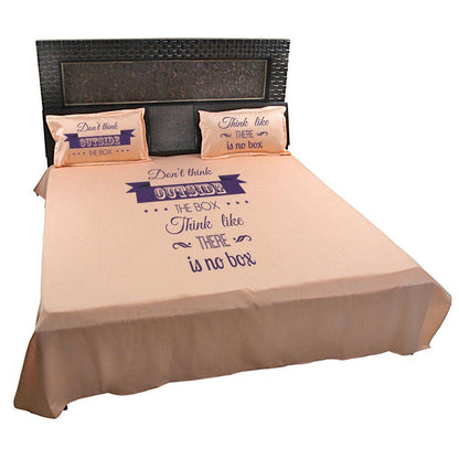 Dont-Think-Outside-The-Box-Think-There-is-No-Box-Quote-Bedsheet-Peach