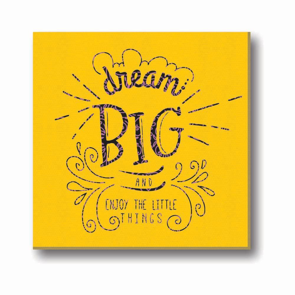 Dream-Big-And-Enjoy-The-Little-Things-Quote-Canvas-Clock