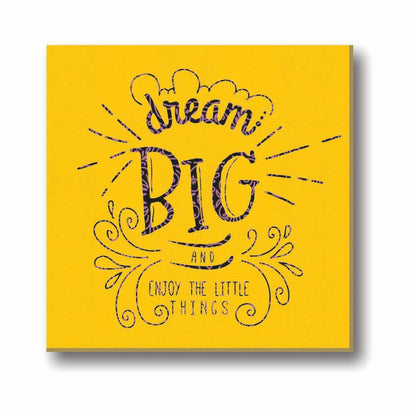 Dream-Big-And-Enjoy-The-Little-Things-Quote-Canvas-Clock