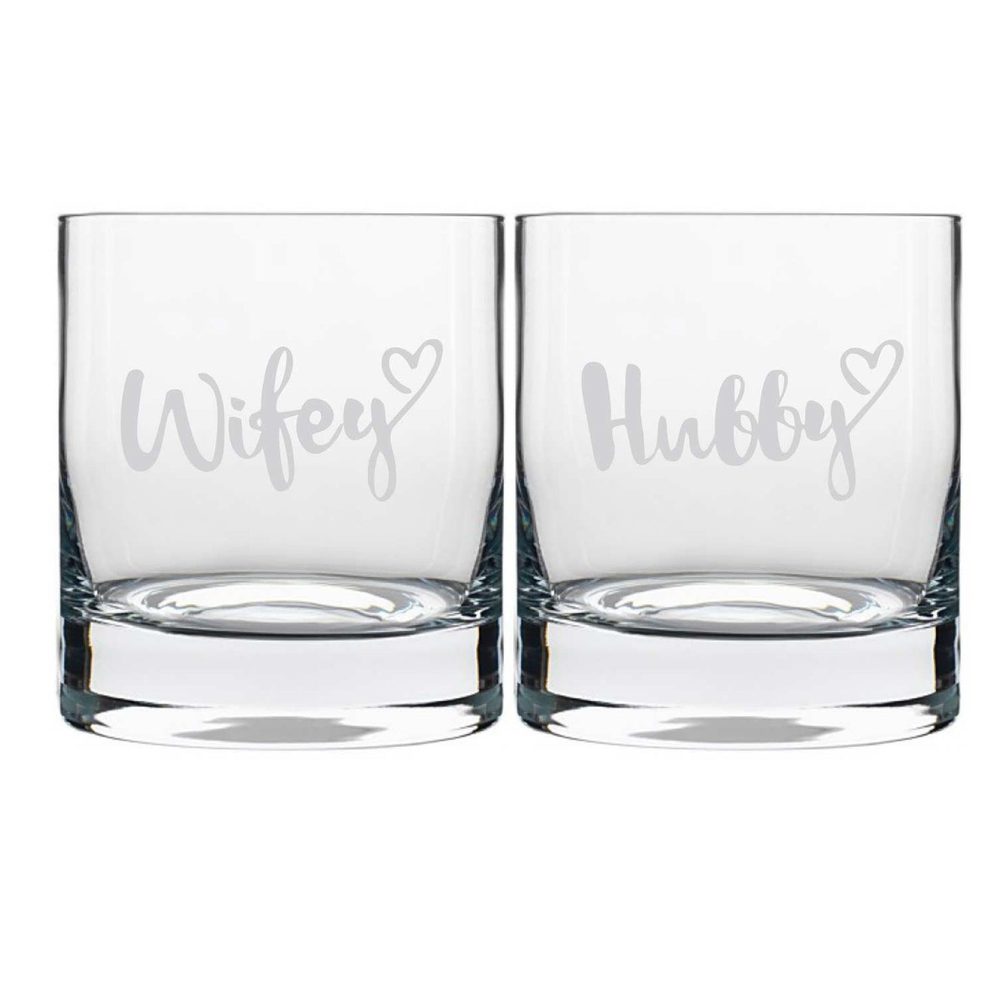 Engraved-Hubby-Wife-Whiskey-Glasses