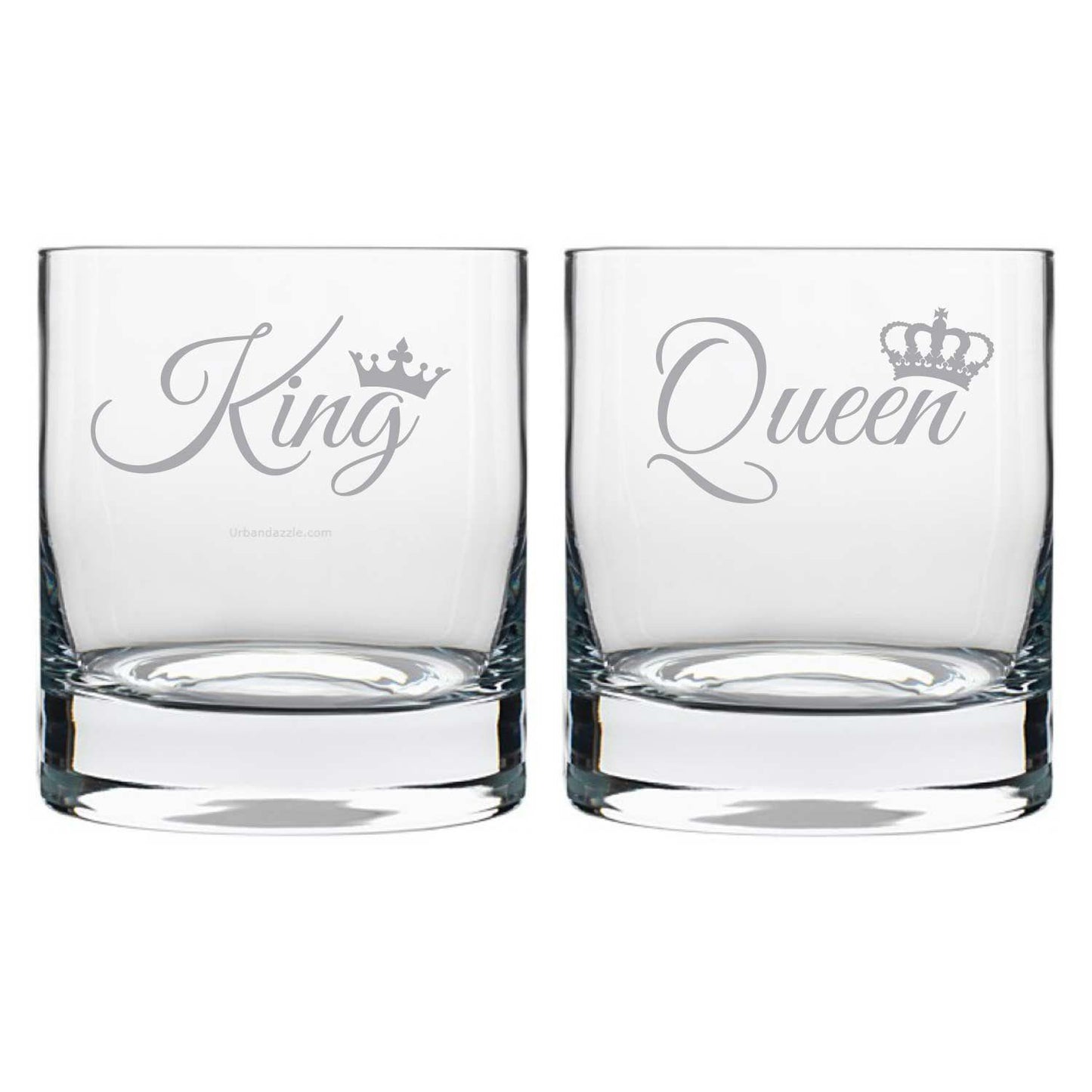 Engraved-King-Queen-Whiskey-Glasses