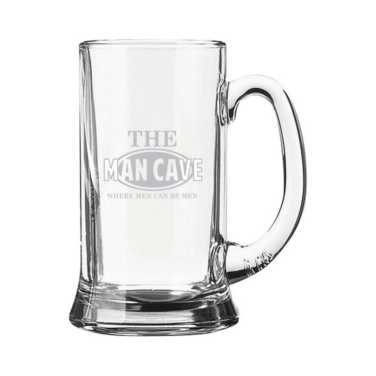 Personalized Engraved Man Cave Beer Mug