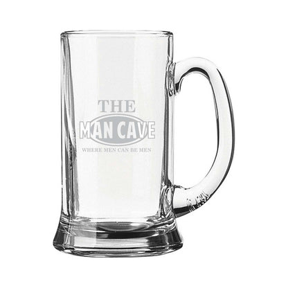 Personalized Engraved Man Cave Beer Mug