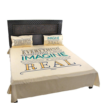 Everything-You-Can-Imagine-Is-Real-Quote-Bedsheet-Mango