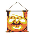 Feng Shui Laughing Buddha Canvas Scroll, 18x18 Inch