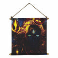 Fiery Shiva Canvas Scroll - Bold Devotional Wall Art