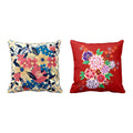 Foxy Cute Floral Cushion Cover Set of 2 for Living Room