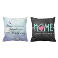 Friends Family Heart Home Cushion Cover, Set of 2