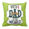 Funky Best Dad in the World Cushion Cover