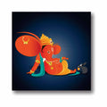 Ganesha Modak Devotional Canvas Frame for Home Decor