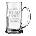 Beer Mug - Gave Up Reading Engraved