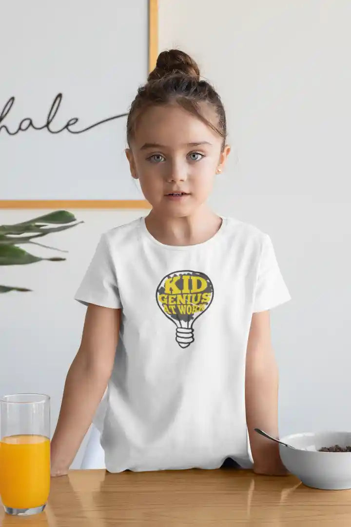 Genius Kid at Work Unisex Drifit Kid T-shirt