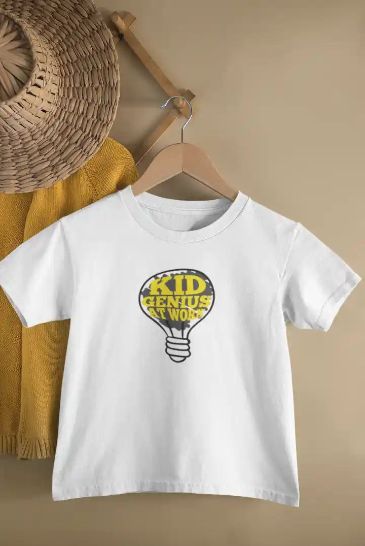Genius Kid at Work Unisex Drifit Kid T-shirt