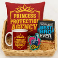 Princess Protection Agency Rakhi Gift Set - Mug, Coaster & Cushion