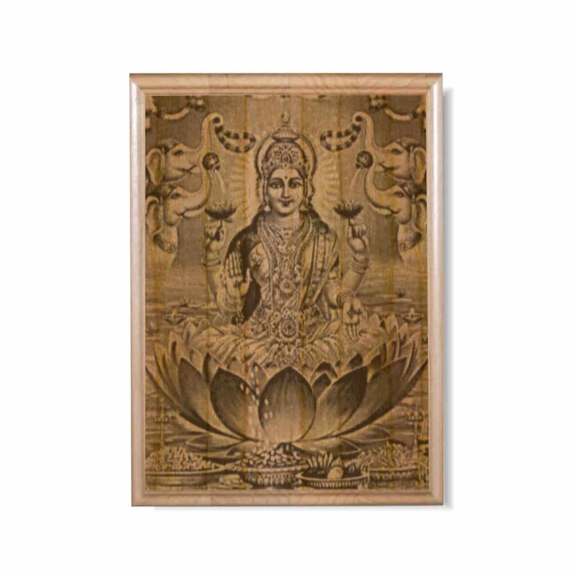 Goddess-Lakshmi-Wooden-Plaque