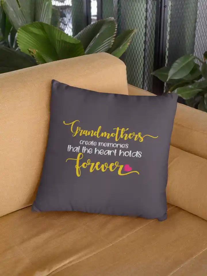 Grandmother Create Memories Cushion Cover