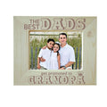 Best Dads Get Promoted To Grandpa Engraved Wooden Photo Frame