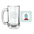 Beer Mug - Handsome Cool Dad, Personalised Gift for Dad