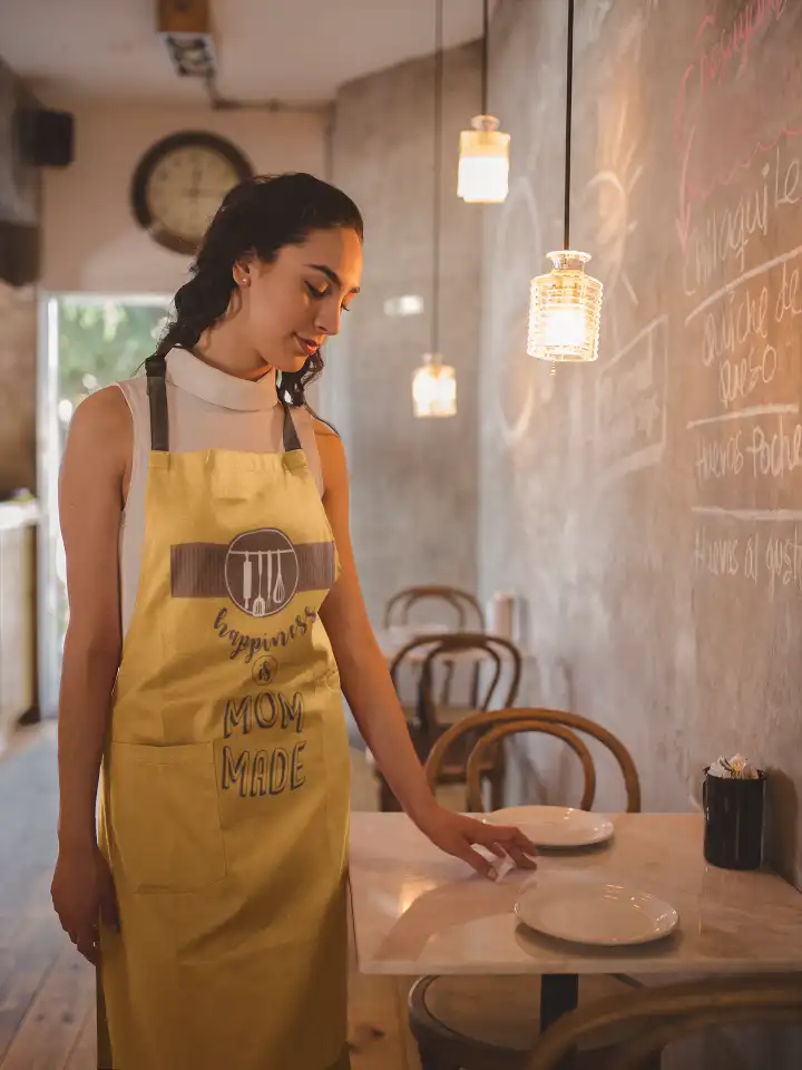 Happiness Is mom Made Apron