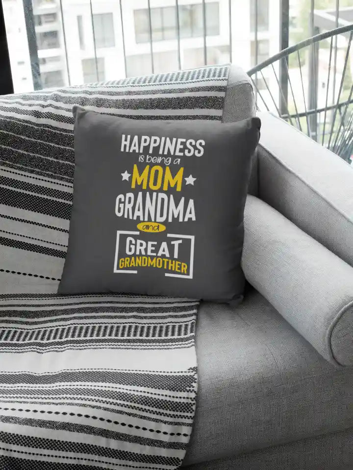 Happiness is Being Great Grandmother Cushion Cover