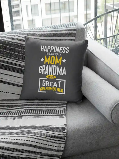 Happiness is Being Great Grandmother Cushion Cover