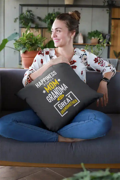 Happiness is Being Great Grandmother Cushion Cover