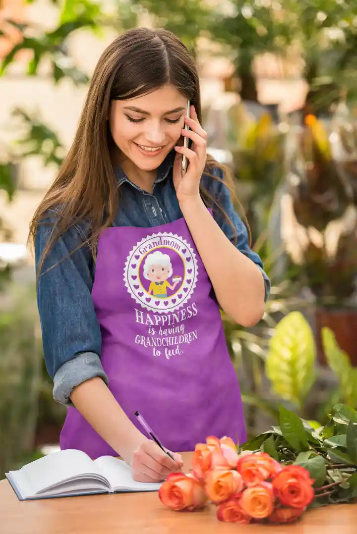 Happiness is having a grandchild apron