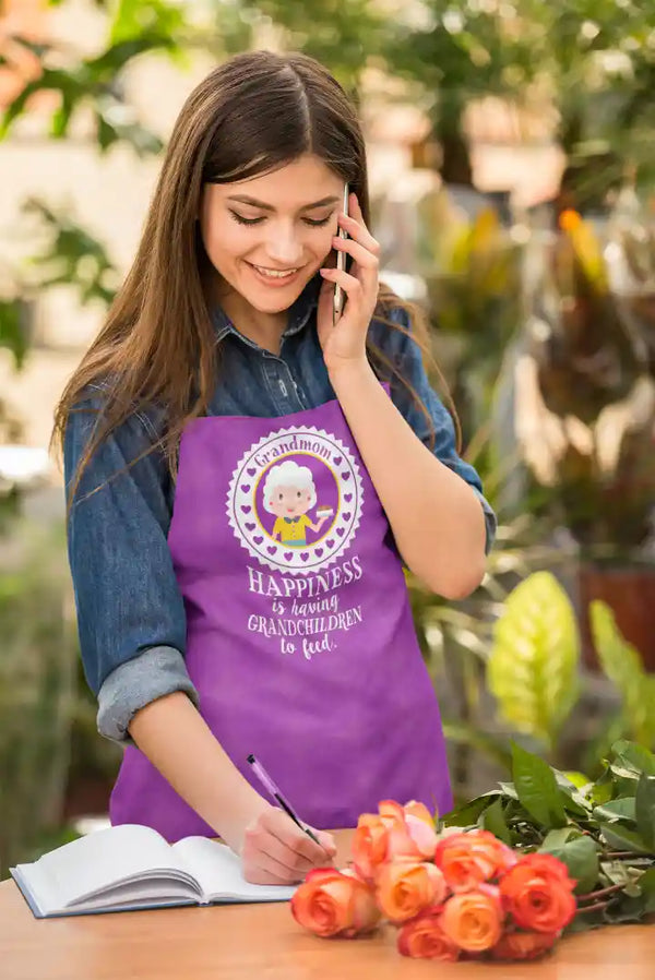 Happiness is having a grandchild apron