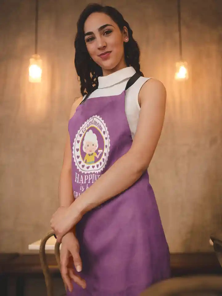 Happiness is having a grandchild apron
