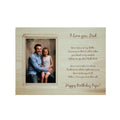 Happy Birthday Papa Engraved Poem Photo Frame