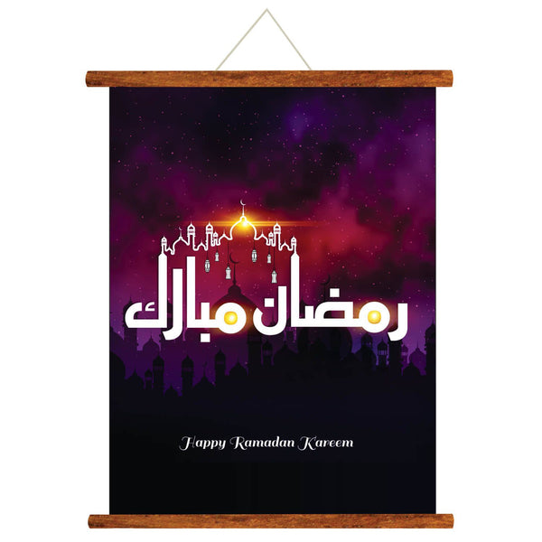 Happy-Ramadan-Kareem-Eid-Mubarak-Islamic-Canvas-Scroll-KH5111