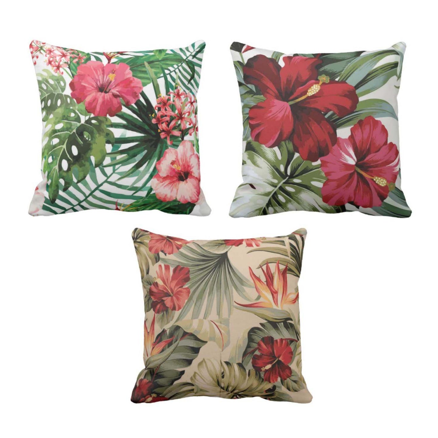 Hawaiian-Floral-Cushion-Cover-Set-of-3-KH2939