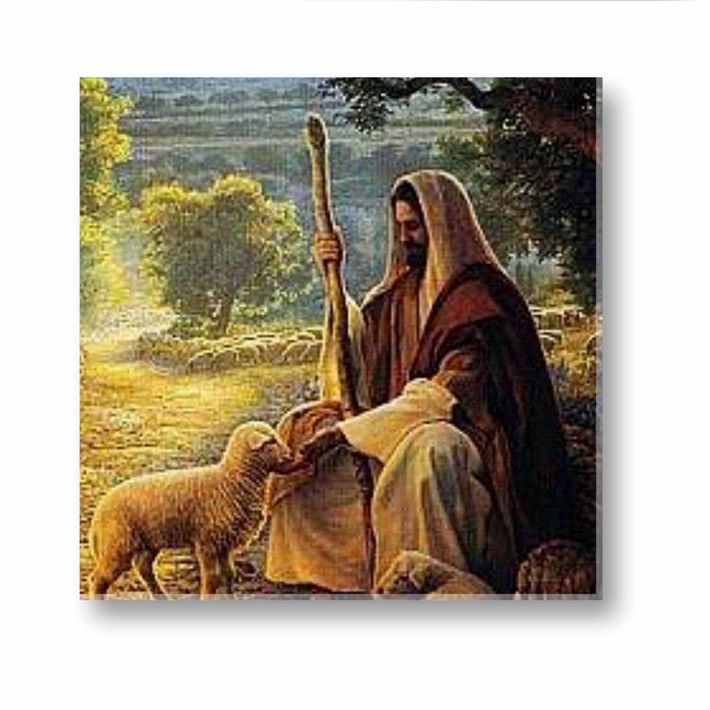 Herdsman Lord Jesus Canvas Wall Paintings Frame