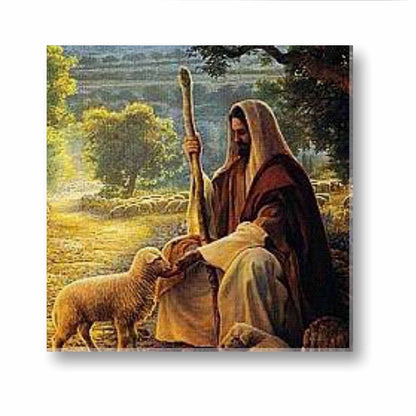 Herdsman Lord Jesus Canvas Wall Paintings Frame