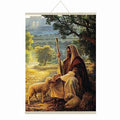 Jesus the Good Shepherd Canvas Scroll - Christian Wall Art