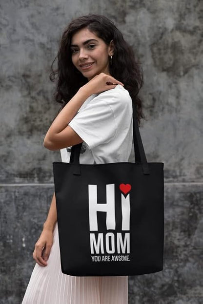 Hi Awesome Mom Tote Bag