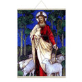 Holy Lord Jesus Canvas Scroll - Christian Wall Art 18"