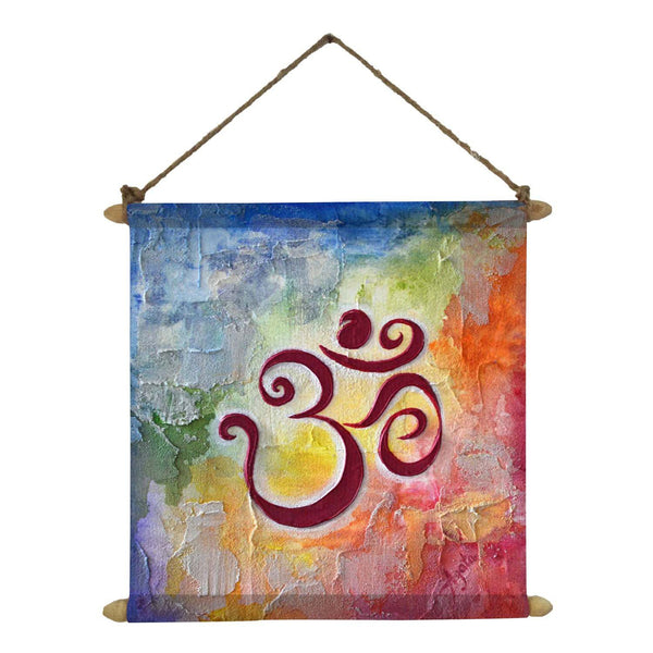 Holy Om Canvas Scroll