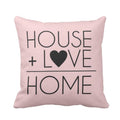 House and Love is Home Cushion Cover, Cosy Decor Pillow