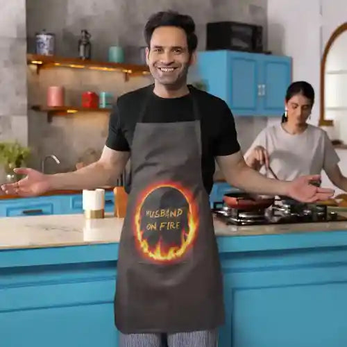 Husband On Fire Apron