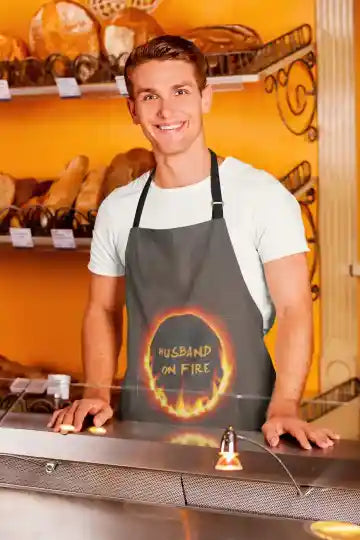 Husband On Fire Apron