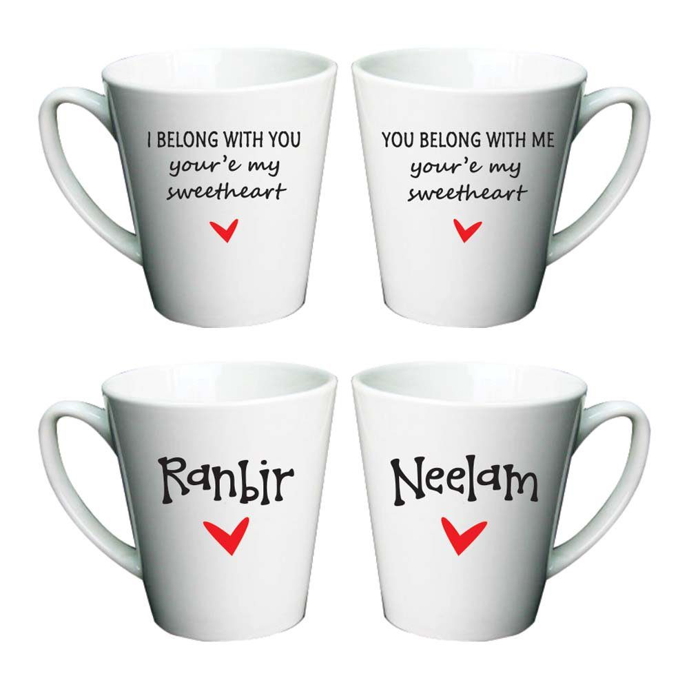 I-Belong-With-You-Couple-Conical-White-Mug