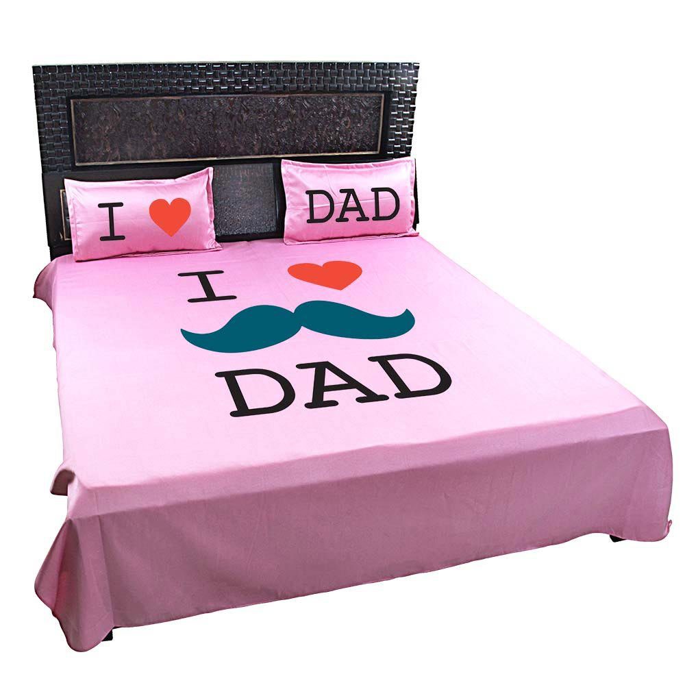 I-Love-Dad-Bedsheet-Pink