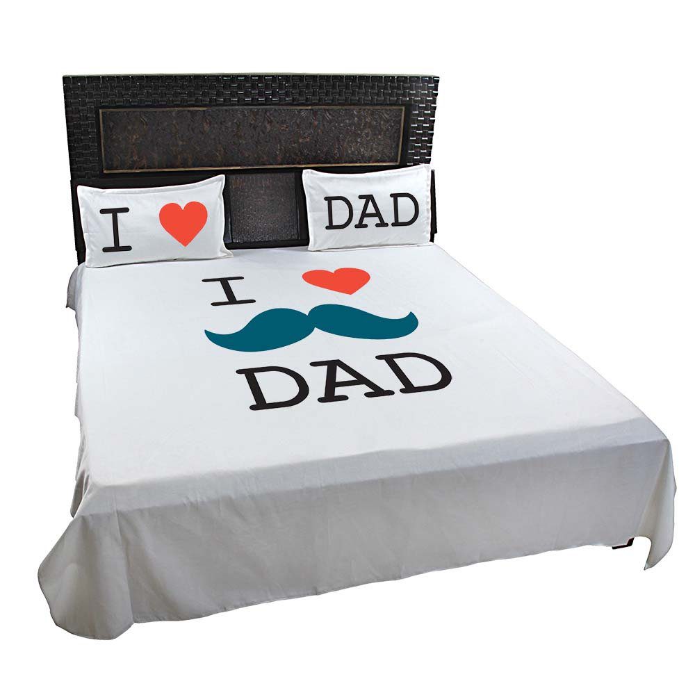 I-Love-Dad-Bedsheet-White