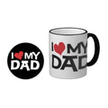 I Love Dad Coffee Mug - Personalised Gift for No.1 Father