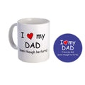 Funny I Love My Farting Dad Coffee Mug, Personalised