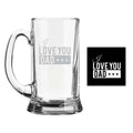 I Love You Dad Beer Mug - Personalised Gift for Father
