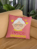 I Love You Grandma Cushion Cover, Personalised Gift