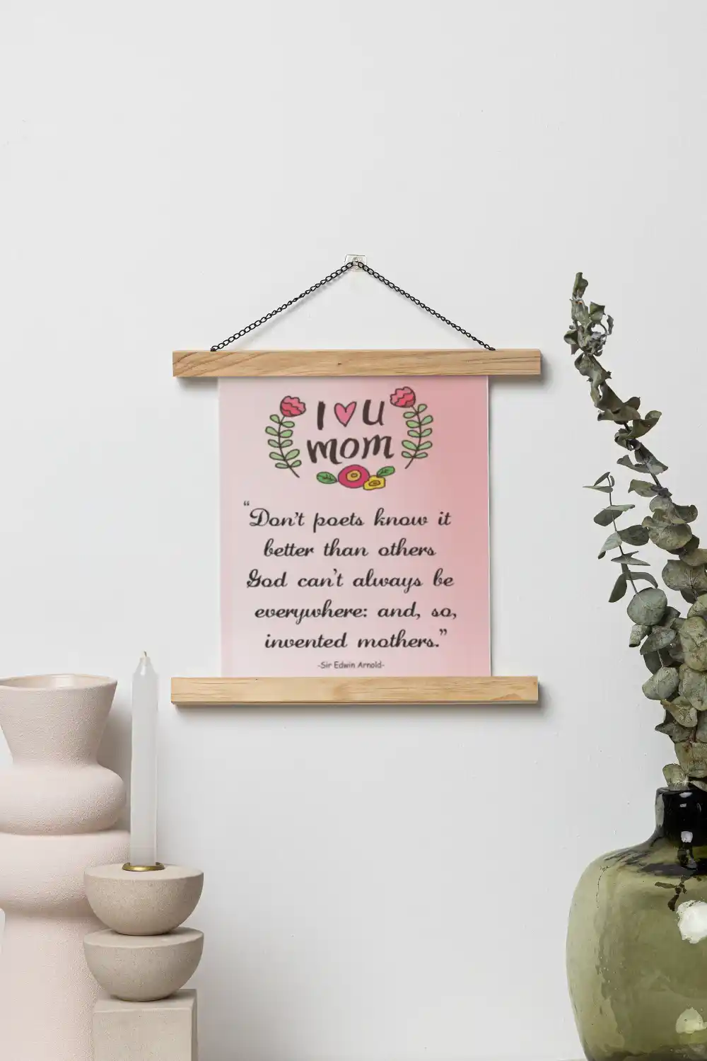 I Love You Mom Scroll